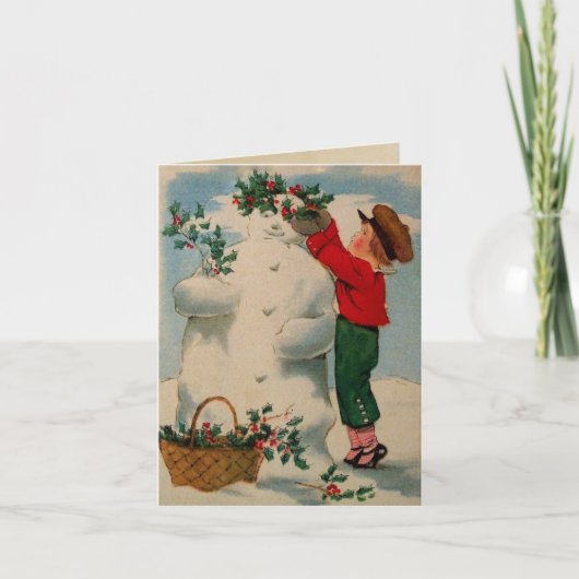 Weihnachtskarte Feiertagskarte (Vorderseite)