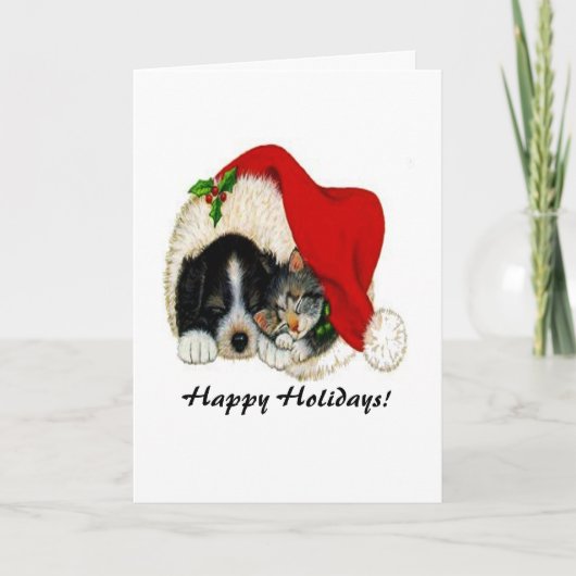 Weihnachtskarte Feiertagskarte (Vorderseite)