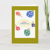 Weihnachtskarte Feiertagskarte (Vorderseite)