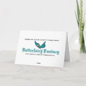 Weihnachtskarte Feiertagskarte (Rückseite)