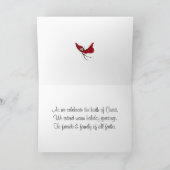 Weihnachtskarte Feiertagskarte (Innenseite)