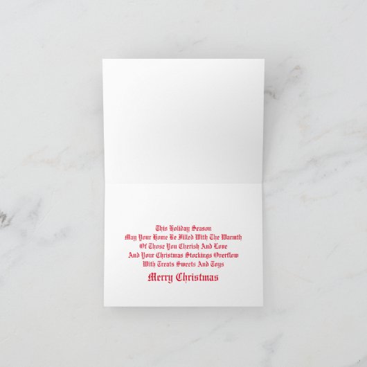 Weihnachtskarte Feiertagskarte (Innenseite)