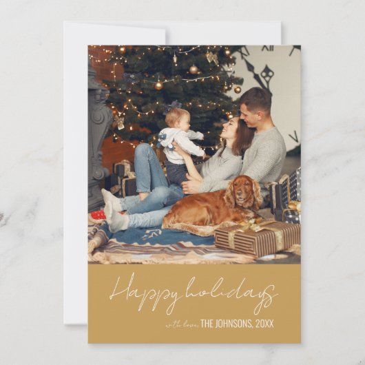 Weihnachtskarte Feiertagskarte (Vorderseite)