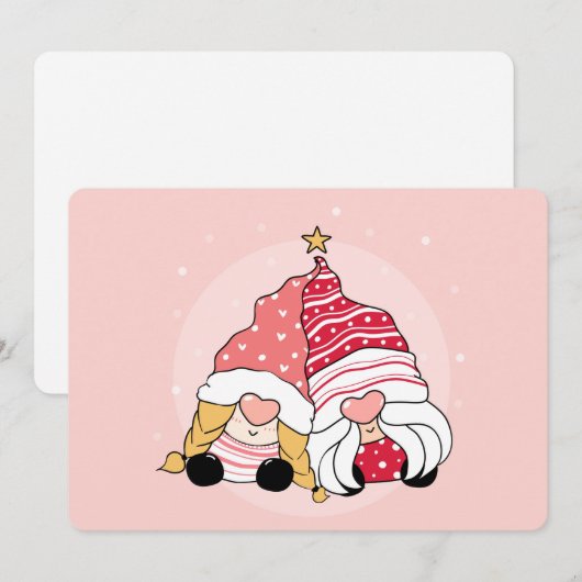 Weihnachtskarte Feiertagskarte (Vorne/Hinten)