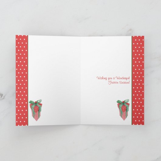 Weihnachtskarte Feiertagskarte (Innenseite)