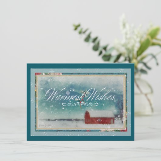 Weihnachtskarte Feiertagskarte (Stehend Vorderseite)