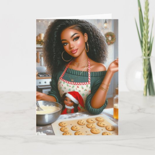 Weihnachtskarte Feiertagskarte (Vorderseite)