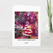 Weihnachtskarte Feiertagskarte (Rückseite)