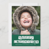 Weihnachtskarte Feiertagskarte (Vorderseite)