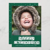 Weihnachtskarte Feiertagskarte (Vorne/Hinten)