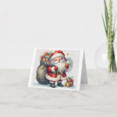 Weihnachtskarte Feiertagskarte (Vorderseite)