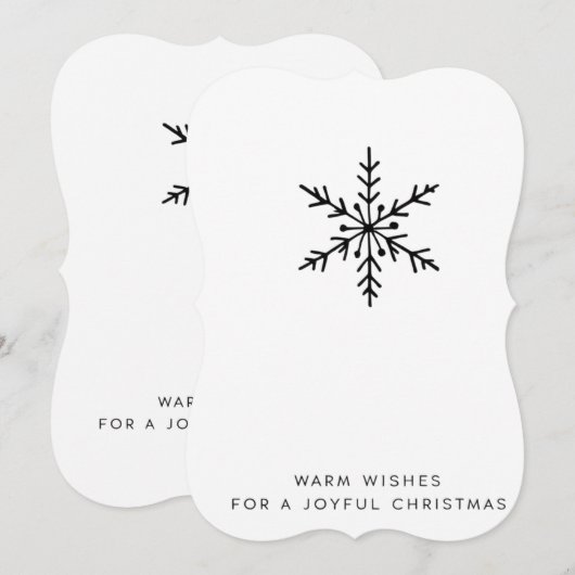 Weihnachtskarte Feiertagskarte (Vorne/Hinten)