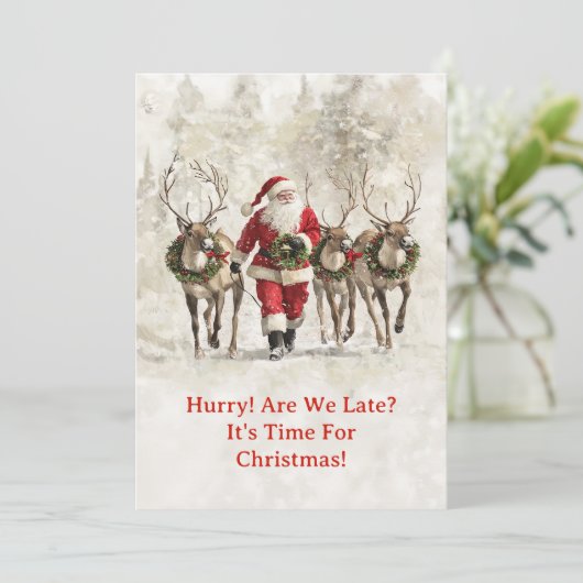 Weihnachtskarte Feiertagskarte (Stehend Vorderseite)