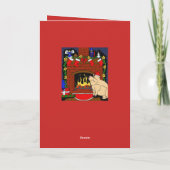 Weihnachtskarte Feiertagskarte (Rückseite)