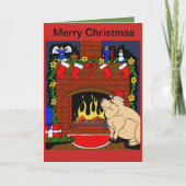 Weihnachtskarte Feiertagskarte (Vorderseite)