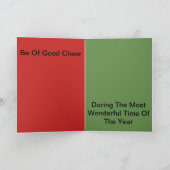 Weihnachtskarte Feiertagskarte (Innenseite)