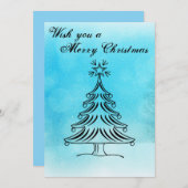 Weihnachtskarte Feiertagskarte (Vorne/Hinten)