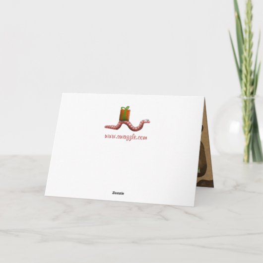 Weihnachtskarte Feiertagskarte (Rückseite)