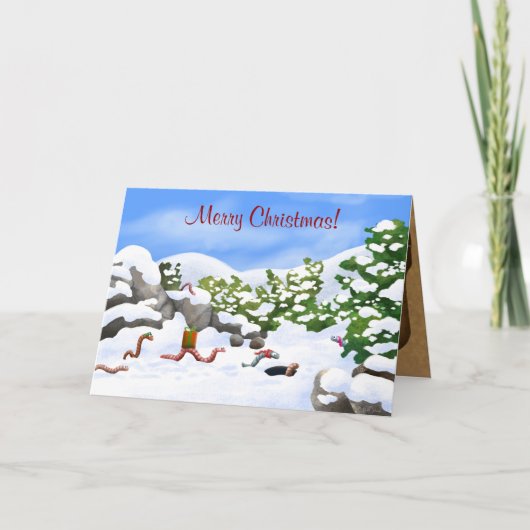 Weihnachtskarte Feiertagskarte (Vorderseite)