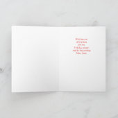 Weihnachtskarte Feiertagskarte (Innenseite)