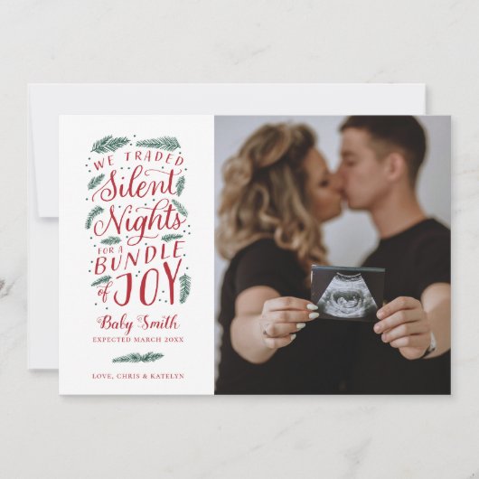 Weihnachtskarte Feiertagskarte (Vorderseite)