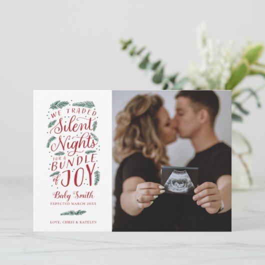 Weihnachtskarte Feiertagskarte (Stehend Vorderseite)