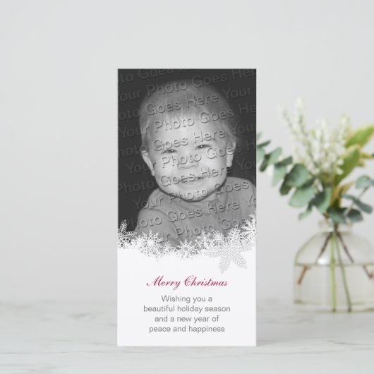 Weihnachtskarte Feiertagskarte (Stehend Vorderseite)