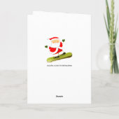 Weihnachtskarte Feiertagskarte (Rückseite)