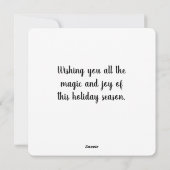 Weihnachtskarte Feiertagskarte (Rückseite)