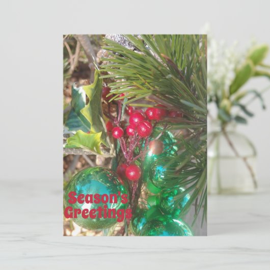 Weihnachtskarte Feiertagskarte (Stehend Vorderseite)