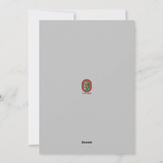 Weihnachtskarte Feiertagskarte (Rückseite)