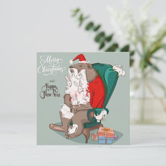 Weihnachtskarte Feiertagskarte (Stehend Vorderseite)