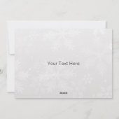 Weihnachtskarte Feiertagskarte (Rückseite)