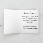 Weihnachtskarte Feiertagskarte (Innenseite)