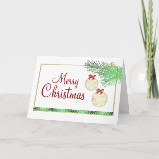 Weihnachtskarte Feiertagskarte (Vorderseite)