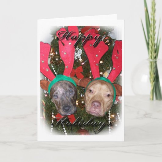 Weihnachtskarte Feiertagskarte (Vorderseite)