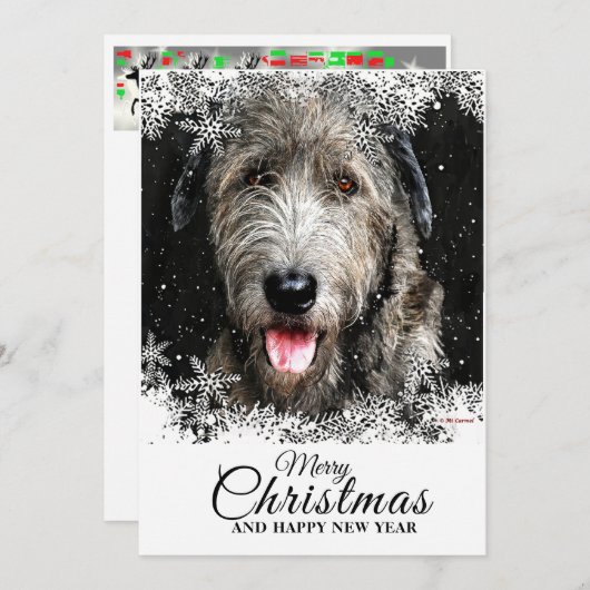 Weihnachtskarte Feiertagskarte (Vorne/Hinten)