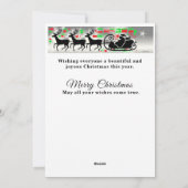 Weihnachtskarte Feiertagskarte (Rückseite)