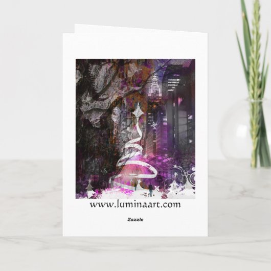 Weihnachtskarte Feiertagskarte (Rückseite)