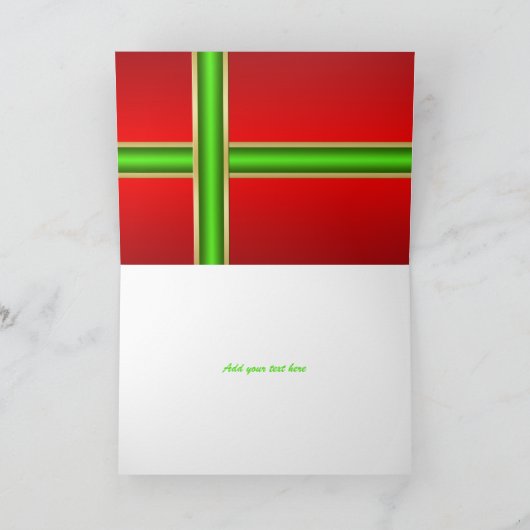 Weihnachtskarte Feiertagskarte (Innenseite)