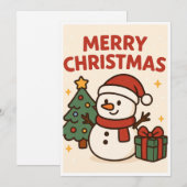 Weihnachtskarte Feiertagskarte (Vorne/Hinten)