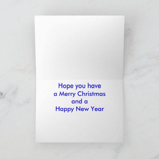 Weihnachtskarte Feiertagskarte (Innenseite)