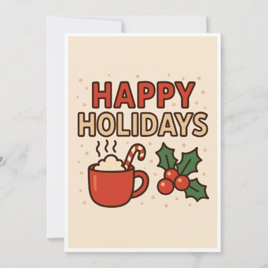 Weihnachtskarte Feiertagskarte (Vorderseite)