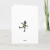 Weihnachtskarte Feiertagskarte (Rückseite)