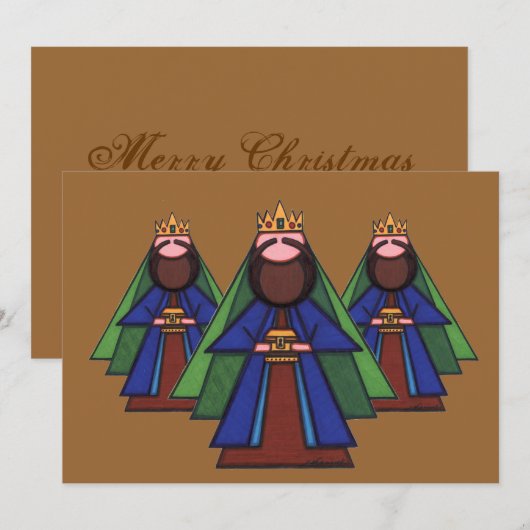 Weihnachtskarte Feiertagskarte (Vorne/Hinten)