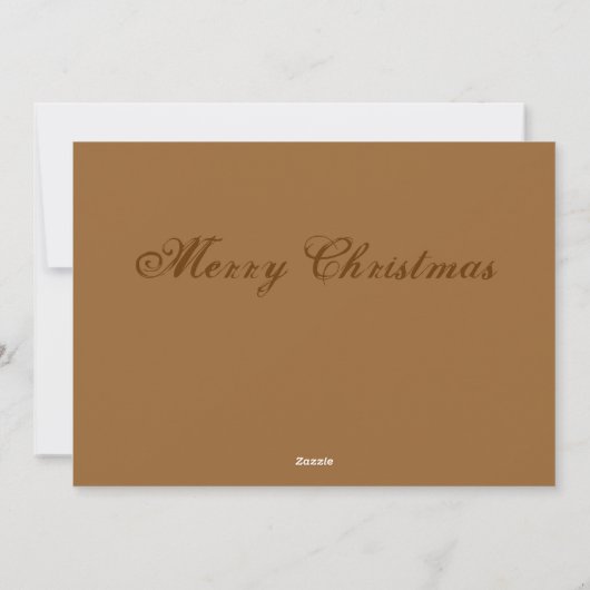 Weihnachtskarte Feiertagskarte (Rückseite)