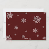 Weihnachtskarte Feiertagskarte (Rückseite)