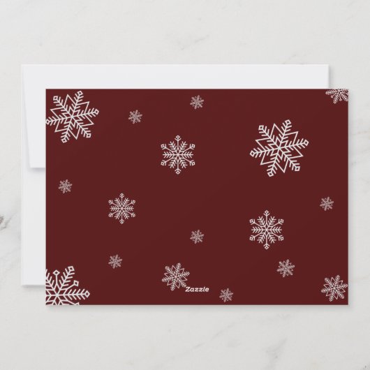 Weihnachtskarte Feiertagskarte (Rückseite)