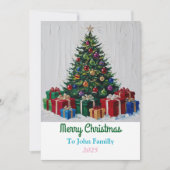 Weihnachtskarte Feiertagskarte (Vorderseite)