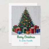 Weihnachtskarte Feiertagskarte (Vorne/Hinten)